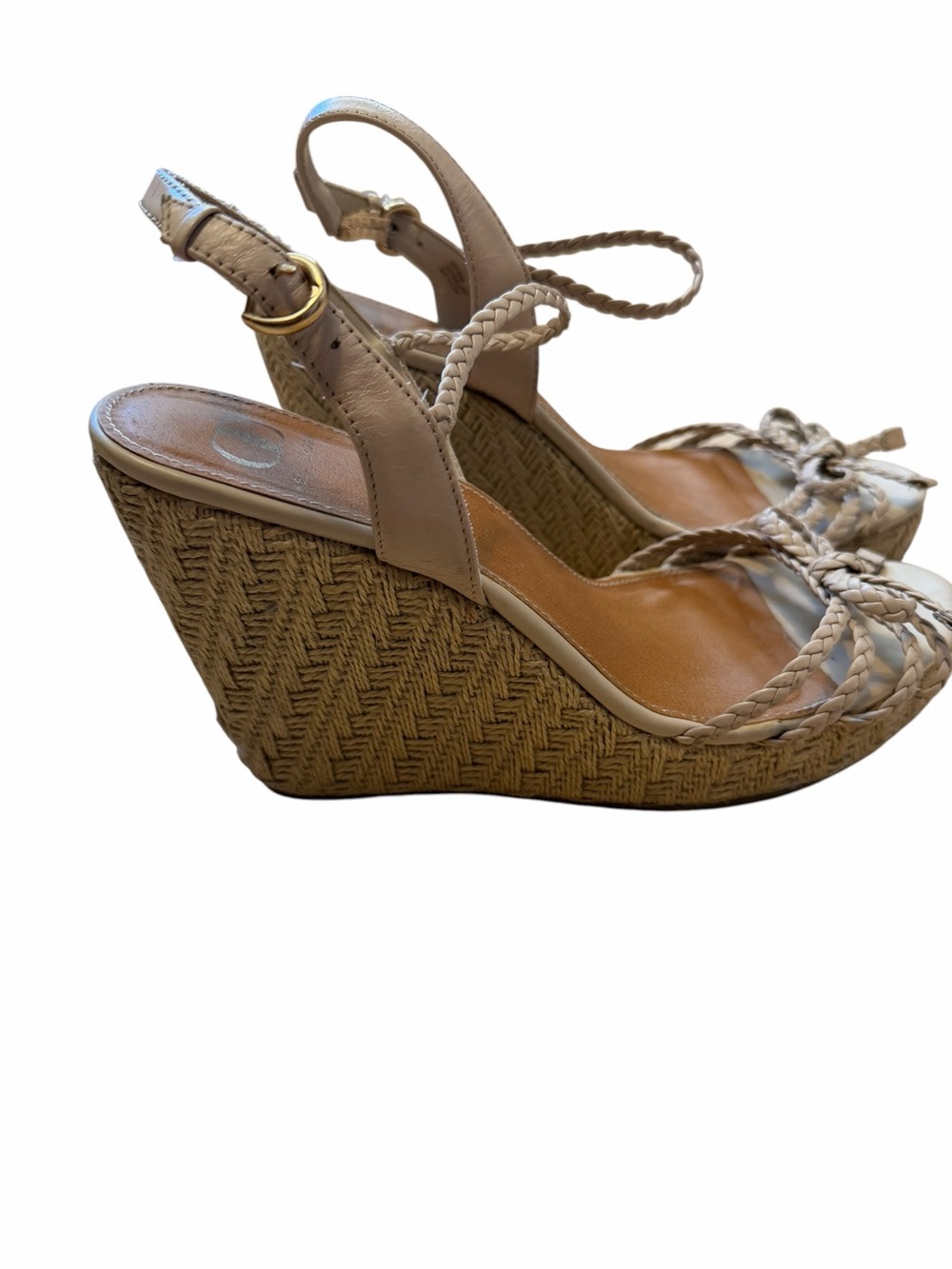 Kelsi Dagger Braided Espadrille Wedge Sandals - Beige - Picture 4 of 7